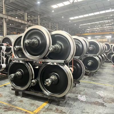 1000mm Set Roda Kereta Api Untuk Wagon 22.9T Axle Load Wagon Wheelset
