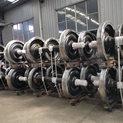 AAR Standar 920mm Hammered Steel Railway Wheel Set Untuk Wagon