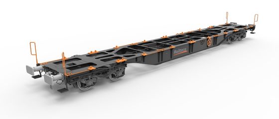 Sgnss60' 70t muatan berguna TSI Kereta Api Flatbed EN UIC Standard