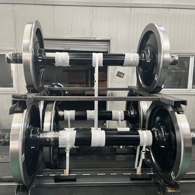 1000mm Set Roda Kereta Api Untuk Wagon 22.9T Axle Load Wagon Wheelset
