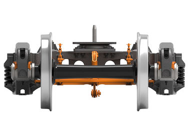 Kekuatan tinggi 4 Wheel Bogie Ø863mm Diameter Roda Operasi yang nyaman