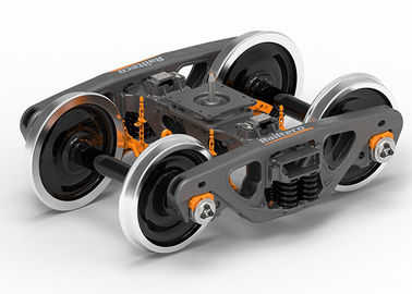 Kekuatan tinggi 4 Wheel Bogie Ø863mm Diameter Roda Operasi yang nyaman