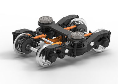 Kereta api pelatih Tiga Piece Bogie Kuat H Tipe Pengelasan Struktur Frame