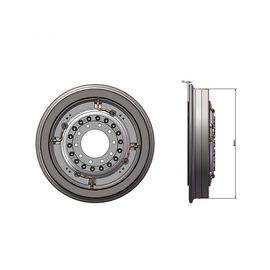 Roda rel baja elastis Pengurangan kebisingan Roda elastis AAR / TSI / IRIS Standard
