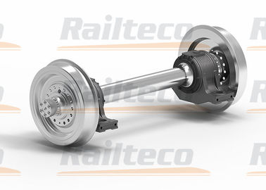 High Performance Urban Rail Wheel Set AAR Standar Dimensi Disesuaikan
