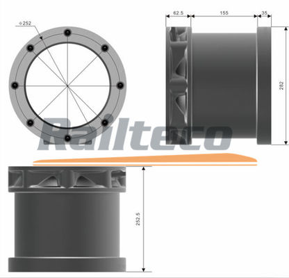 Y32MS Kotak poros kereta api bogie