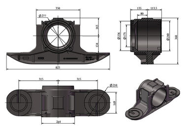 Kereta Api Bogie Wheelset BA182 Axle Box Kereta Api Axle Housing Bagian Bogie