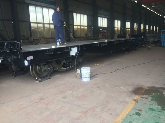 Wagon kontainer kereta api Wagon datar memuat beberapa kargo