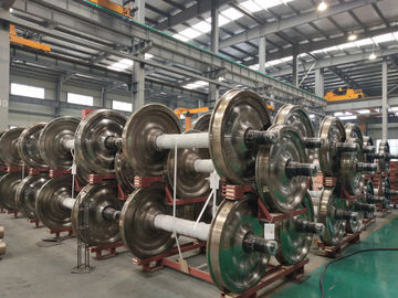 Kereta Api Wheelset 1000mm Wheelsets Untuk Kereta Api Wagon Wheel dan Axle Assembly